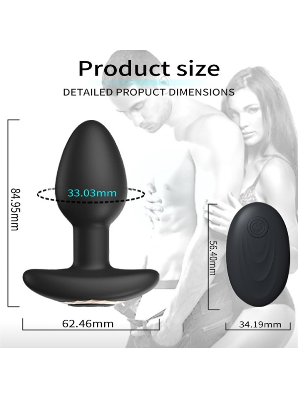 censan-kablosuz-uzaktan-kumand-7746_2 Censan Kablosuz Uzaktan Kumandalı Titreşimli Anal Plug - Görsel 2