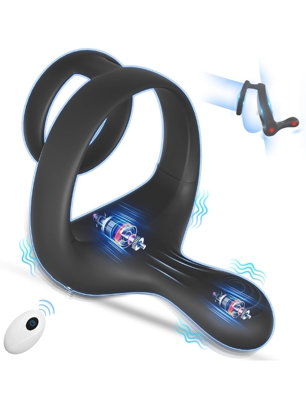 censan-kumandali-9-modlu-titr-7689_1 Censan Kumandalı 9 Modlu Titreşimli Penis Halkası - Görsel 1