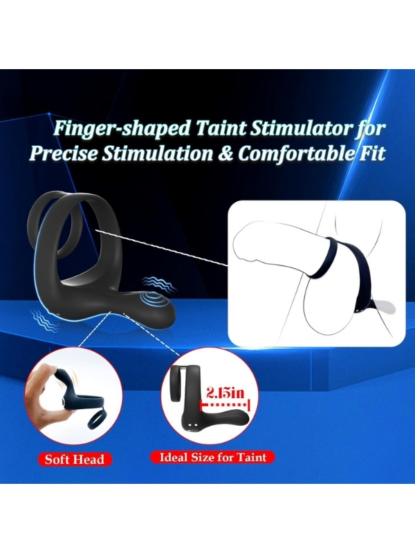 censan-kumandali-9-modlu-titr-7689_2 Censan Kumandalı 9 Modlu Titreşimli Penis Halkası - Görsel 2