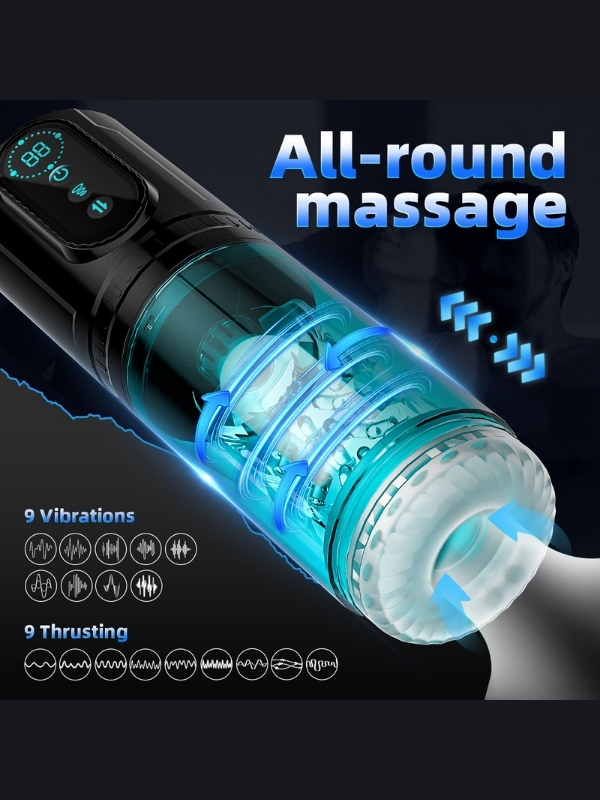 censan-sarjli-ileri-geri-ve-7760_4 Censan Şarjlı İleri Geri ve Dönmeli 15 Modlu Titreşimli Emişli Otomatik Vajina - Görsel 4