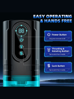 Censan Şarjlı İleri Geri ve Dönmeli 15 Modlu Titreşimli Emişli Otomatik Vajina - Görsel 5