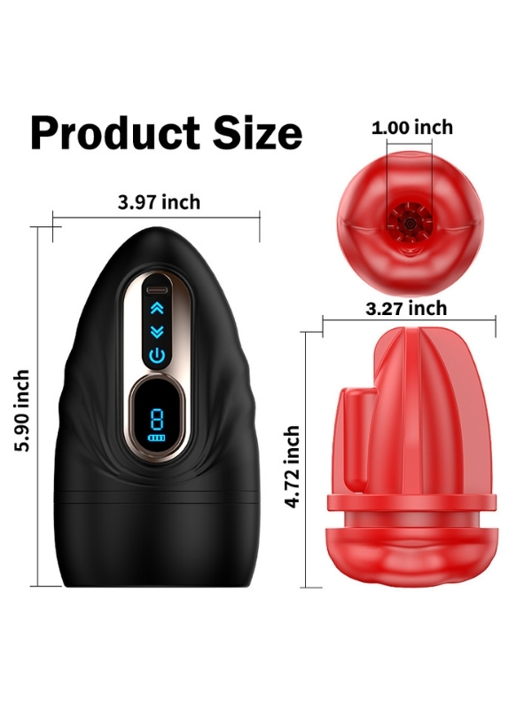 censan-sarjli-isitmali-ve-7759_2 Censan Şarjlı Isıtmalı ve Titreşimli Silikon Dudak Girişli Otomatik Oral Mastürbatör - Görsel 2