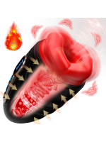 Censan Şarjlı Isıtmalı ve Titreşimli Silikon Dudak Girişli Otomatik Oral Mastürbatör - Görsel 3