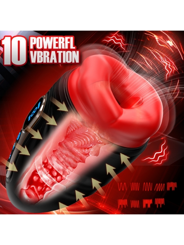 censan-sarjli-isitmali-ve-7759_5 Censan Şarjlı Isıtmalı ve Titreşimli Silikon Dudak Girişli Otomatik Oral Mastürbatör - Görsel 5