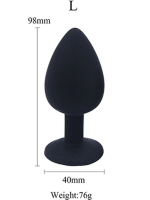 Censan Silikon Anal Tıkaç L Boy
