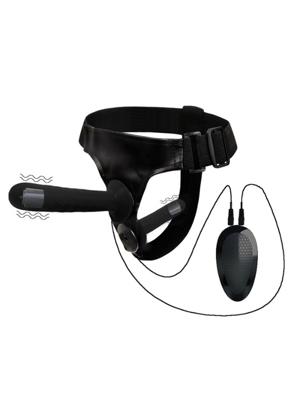 censan-siyah-double-dong-titre-7740_3 Censan Siyah Double Dong Titreşimli Belden Bağlamalı Çift Taraflı Bisex Dildo Vibratör - Görsel 3