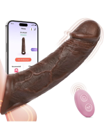 Censan Telefon Kontrollü Melez Renkte Titreşimli Penis Kılıfı