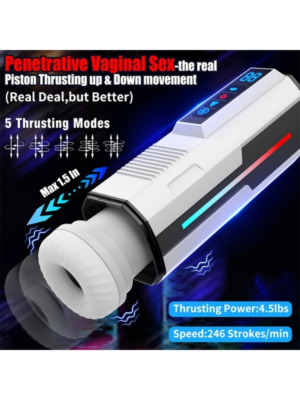 censan-traveler-2-generation-7761_5 Censan Traveler 2 Generation – Isıtmalı, İnleme Sesli, İleri Geri Hareketli, Emiş ve Titreşimli Otomatik Mastürbatör - Görsel 5