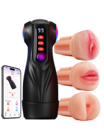 Censan Uoffile Erkek Mastürbatörü – 3 Değiştirilebilir Kılıf, 9 Emiş & 9 Titreşim Modu