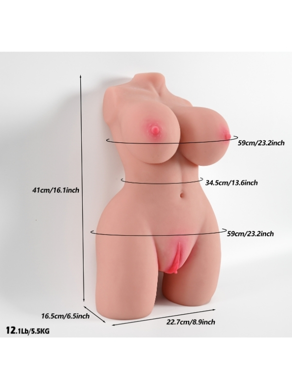 l-join-gercekci-5-5-kg-yari-7767_2 L-Join Gerçekçi 5.5 Kg Yarım Vücut Vajina Mastürbatör - Görsel 2
