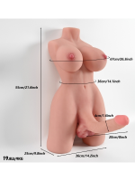 L-Join Gerçekçi 9 Kg Yarım Vücut Trans Vajina Penis Mastürbatör - Görsel 2