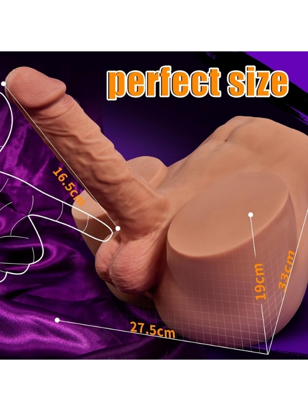 l-join-gercekci-ileri-geri-7790_2 L-Join Gerçekçi İleri Geri Haraketli Titreşimli 5 Kg Kalça Vajina Dildo Mastürbatör - Görsel 2