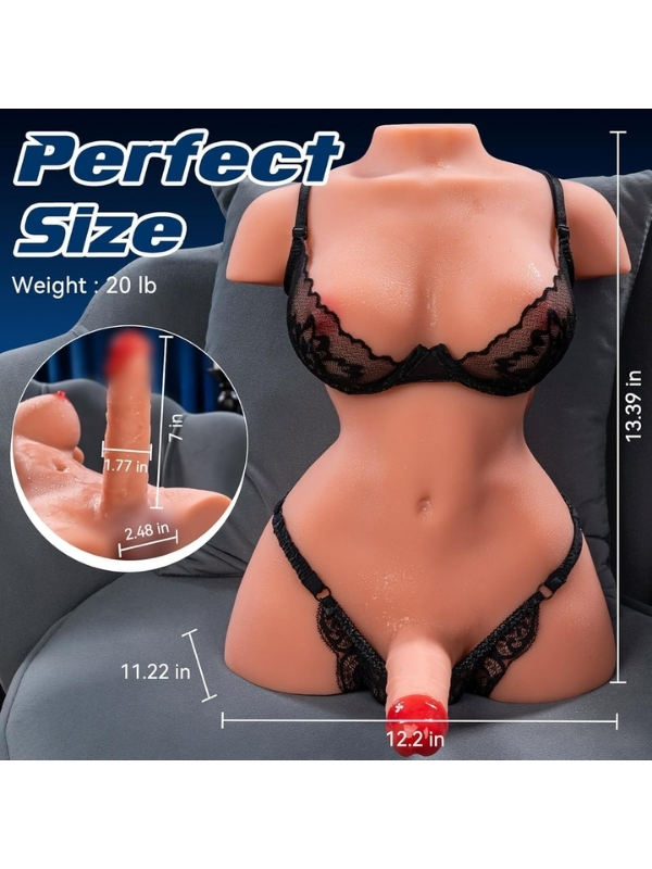 l-join-gercekci-titresimli-7789_2 L-Join Gerçekçi Titreşimli, İleri Geri Penis Haraketli 9 Kg Trans Yarım Vücut Mastürbatör Dildo - Görsel 2