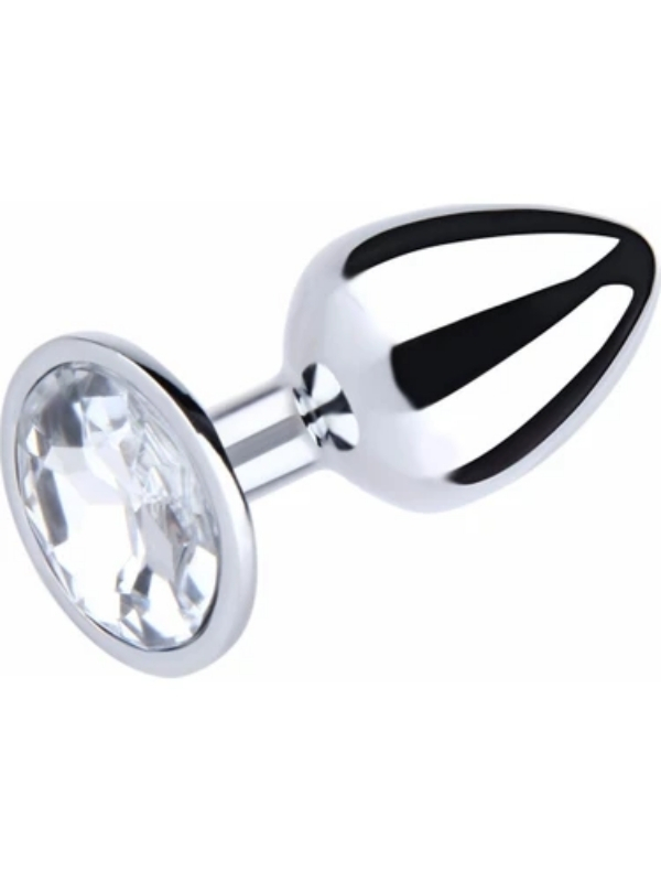 paslanmaz-celik-anal-plug-ti-7682_5 Paslanmaz Çelik Anal Plug Tıkaç Beyaz Taşlı - Görsel 5