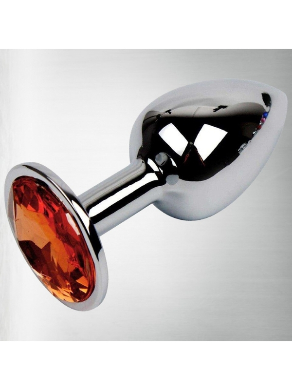 paslanmaz-celik-anal-plug-ti-7683_5 Paslanmaz Çelik Anal Plug Tıkaç Kırmızı Taşlı - Görsel 5