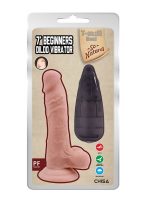 7’ Beginners Dildo Vibrator Flesh - Görsel 3