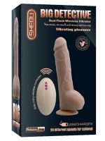 Big Detective Şarjlı Uzaktan Kumandalı Titreşimli Gerçekçi Dildo 19 cm - Görsel 3