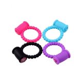 Boğumu Titreşimli Penis Halkası Pembe