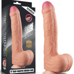 Censan 11 İnç Dual Layer Platinum Silicone Cock