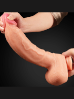 Censan 12 İnç Dual Layered Platinum Silicone Cock - Görsel 3