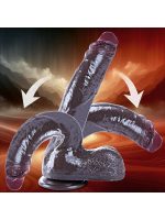 Censan 26 cm Black Giant XXL Gerçekçi Silikon Dildo – Güçlü Vakum Tabanlı, Kalın ve Esnek Tasarım - Görsel 3
