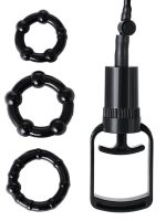 Censan 3 halkalı Penis Pompası PVC Şeffaf 20,5 cm - Görsel 4