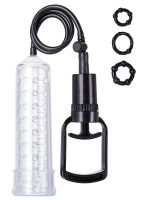 Censan 3 halkalı penis pompası TPE transparan 23,5 cm