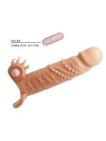 Censan 4 cm Dolgu Uzatmalı Titreşimli Penis Kılıfı - Görsel 3
