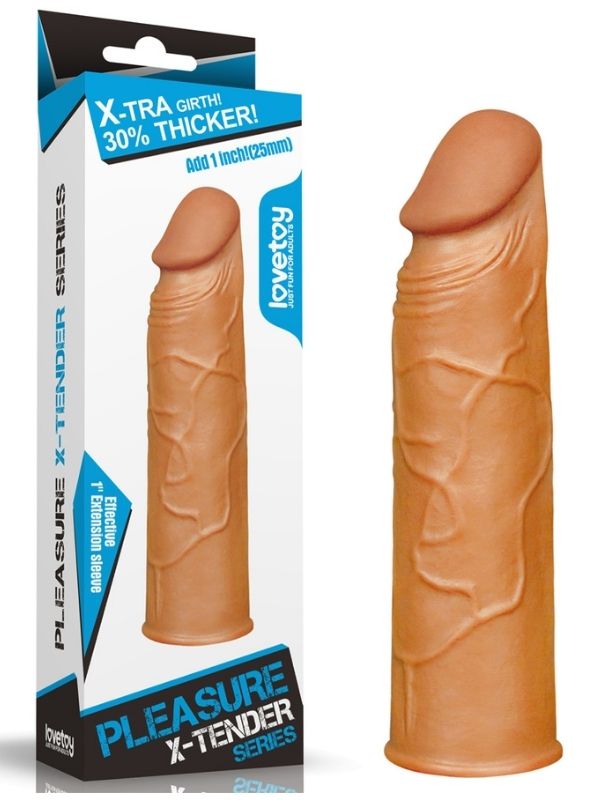 censan-add-1-pleasure-x-tender-penis-sleeve-brown-1126634-1 Censan Add 1" Pleasure X Tender Penis Sleeve Brown - Görsel 1