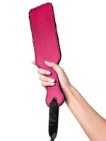 Censan Anonymo BDSM Kırbaç 0009 Kadife Kadife Kırmızı 37 cm - Görsel 3