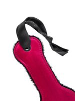 Censan Anonymo BDSM Kırbaç 0009 Kadife Kadife Kırmızı 37 cm - Görsel 5