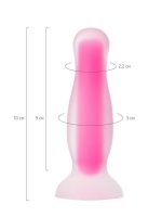 CENSAN Beyond Cain Glow Gece Parlayan Anal Plug , Silikon, Şeffaf, 10 cm - Görsel 4
