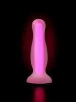 CENSAN Beyond Cain Glow Gece Parlayan Anal Plug , Silikon, Şeffaf, 10 cm - Görsel 5