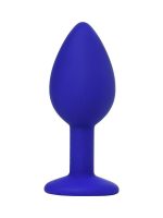 Censan Brilliant Anal Plug Mavi beyaz kristalli 7 cm 26 g - Görsel 2
