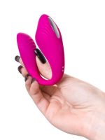 Censan Cobrum Çiftler İçin Vibratör Silikon Pembe 9,6 cm - Görsel 5