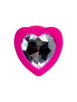 Censan Diamond Heart Anal Plug Pembe 7 cm 18 g - Görsel 2