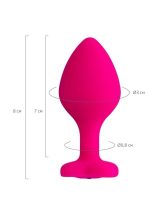 Censan Diamond Heart Anal Plug Pembe 8 cm - Görsel 4