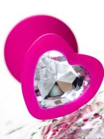 Censan Diamond Heart Anal Plug Pembe 8 cm - Görsel 5