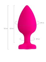 Censan Diamond Heart Anal Plug Pembe 9,5 - Görsel 5