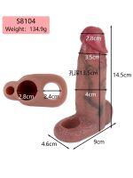 Censan Dolgulu Testis Geçmeli Penis Kılıfı Model no: S8104 - Görsel 2
