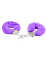Censan Fetiş Fantezi Mor Peluşlu Metal Kelepçe - Görsel 2