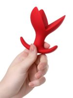 Censan Flower Genişleyen Anal Plug Kırmızı 9 cm - Görsel 5