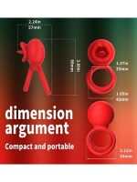 Censan G-Noktası Uyarımlı Dönen (swing) Haraketli Dilli Titreşimli Penis Halkası – Çift Yönlü Zevk - Görsel 2