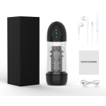 Censan İnleme Sesli ve Titreşimli Otomatik Modern Suni Vajina Mastürbatör – 7 Modlu Dönebilen, USB Şarjlı