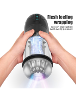 Censan İnleme Sesli ve Titreşimli Otomatik Modern Suni Vajina Mastürbatör – 7 Modlu Dönebilen, USB Şarjlı - Görsel 3
