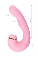 Censan Jos Juna Vakum ve Titreşimli 15cm Pembe Vibratör - Görsel 3