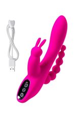 Censan Jos Spanky Üçlü 21cm Pembe Vibratör - Görsel 3
