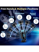 Censan Kablosuz Elleri Serbest Bırakan Erkek Mastürbatörü – 10 Otomatik İleri Geri ve Dönen Mod, Ayarlanabilir Vantuz Taban, 3D Dokulu İç Kılıf - Görsel 3