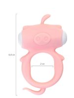 Censan Kear Titreşimli Penis Halkası Silikon Pembe 2 cm - Görsel 4