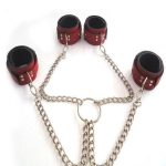 Censan Kırmızı Deri El Ayak Kelepçesi